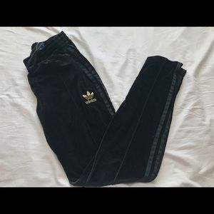Adidas velvet limited edition track pant XS